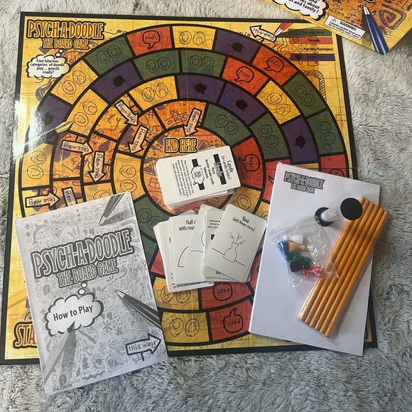 Psych-A-Doodle The Board Game - Family, Age 6‎ + COMPLETE - Picture 3 of 8